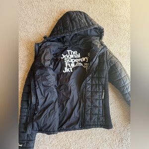 Superdry Luxe Fuji Expedition Women’s  Black Jacket Size M
